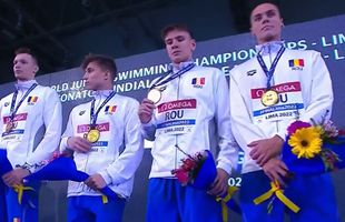 România, două medalii la Mondialele de juniori » Cu Popovici în zi mare, ștafeta de 4x100m liber câștigă AURUL! Vlad Stancu, ARGINT la 400m liber