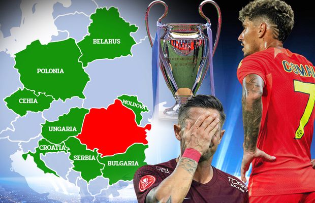 Situație incredibilă pentru echipele noastre: Liga Campionilor, interzisă României! Nu și Bulgariei, Ungariei sau Poloniei