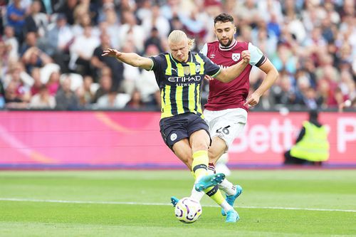 Erling Haaland a înscris de 3 ori cu West Ham // foto: Guliver/gettyimages