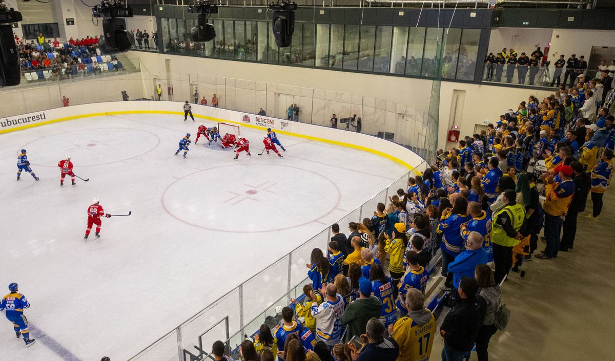 Berceni Arena, inaugurat de Supercupa României la hochei! Halep, Țiriac și Lipă prezenți: imagini spectaculoase cu noul patinoar