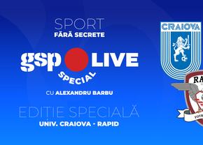 Ediție specială GSP Live » Alexandru Barbu și Gabriel Glăvan au analizat Universitatea Craiova - Rapid 1-1