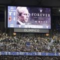 Omagiul adus de fanii lui Lazio pentru regretatul Sven-Goran Eriksson la meciul cu AC Milan / Foto: Imago Images