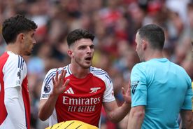 Arsenal - Brighton, remiză în deschiderea etapei #3 din Premier League » Declan Rice, eliminare stupidă în debutul reprizei secunde