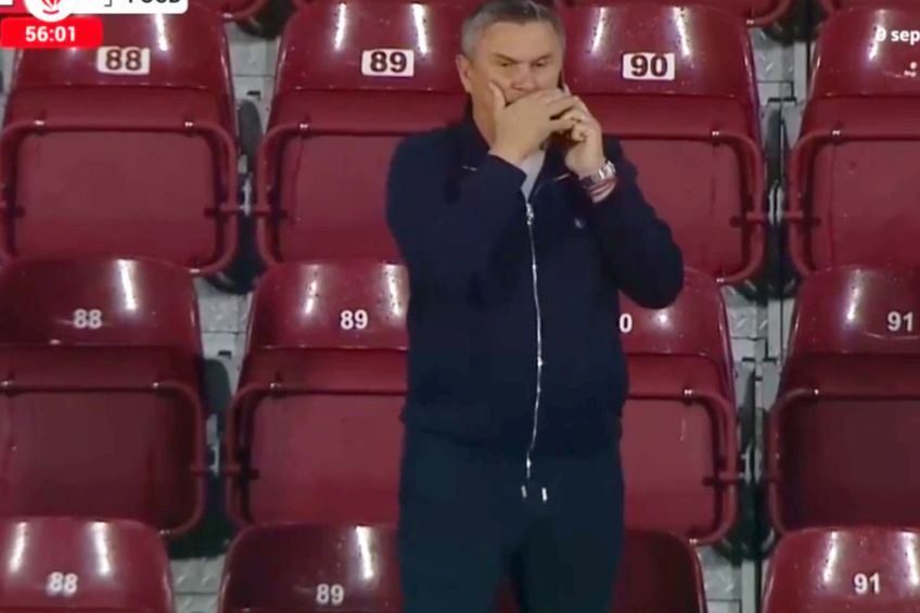 FOTO Cristi Balaj a luat cartonașul roșu în CFR Cluj - FCSB » Motivul pentru care a fost eliminat