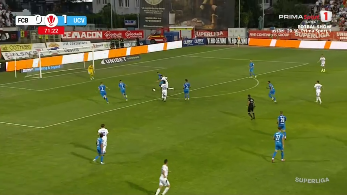 Gol Hervin Ogenda în FC Botoșani - Universitatea Craiova