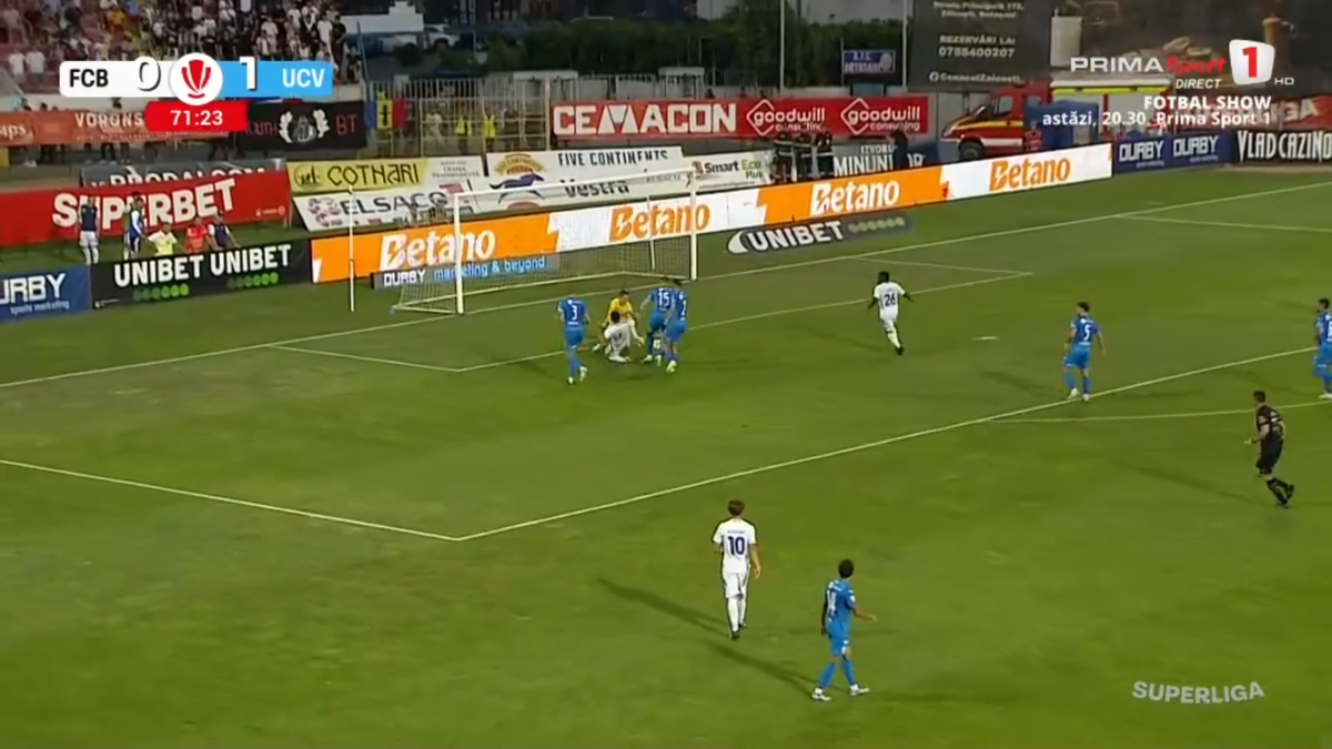 Gol Hervin Ogenda în FC Botoșani - Universitatea Craiova