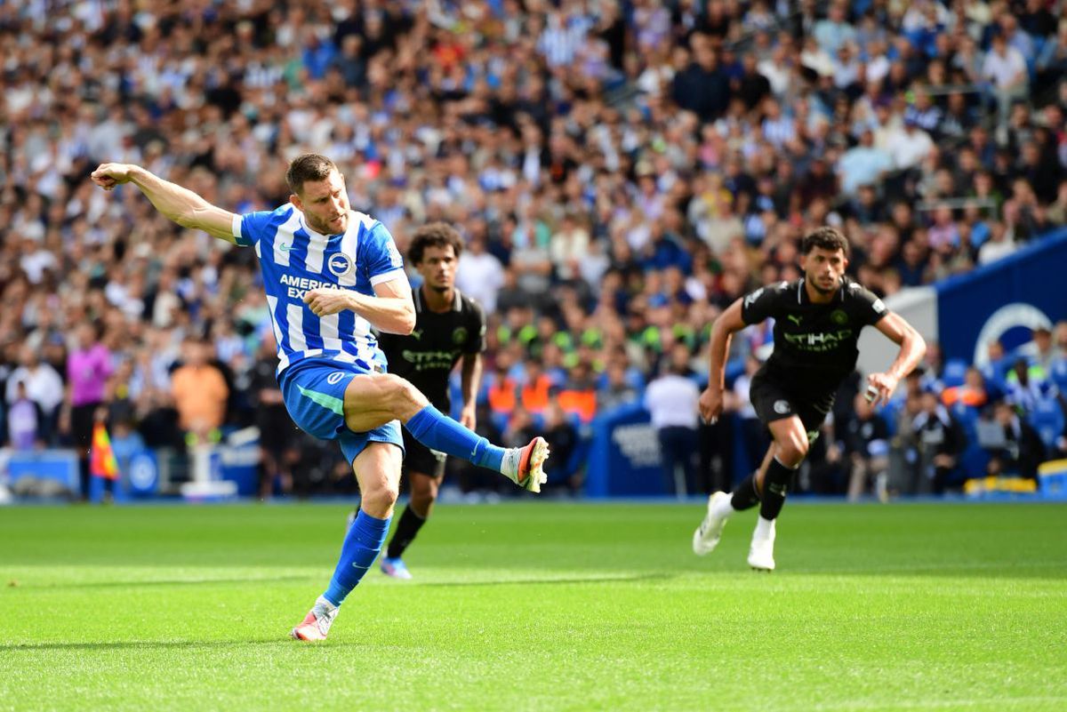Manchester City a fost „electrocutată” și de Brighton! Guardiola, întors de la 1-0