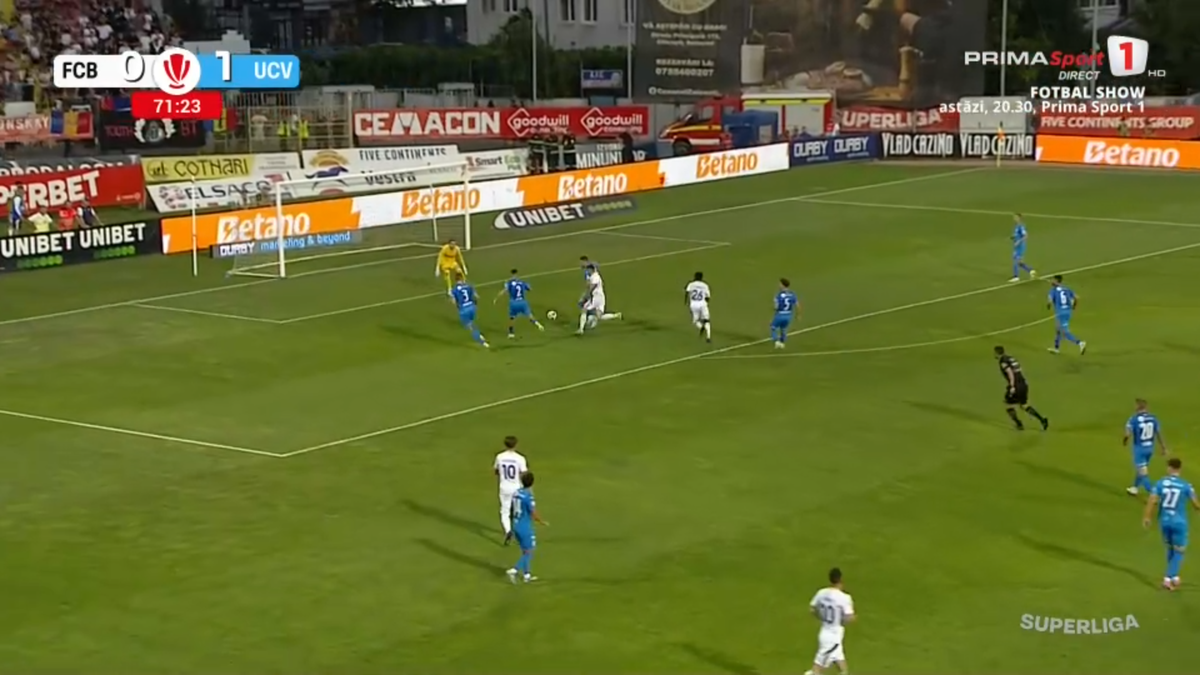 Gol Hervin Ogenda în FC Botoșani - Universitatea Craiova