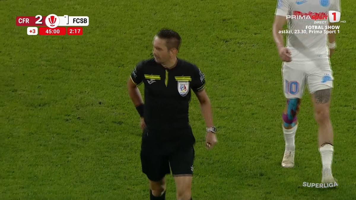 Cristi Balaj a luat cartonașul roșu în CFR Cluj - FCSB » Motivul pentru care a fost eliminat