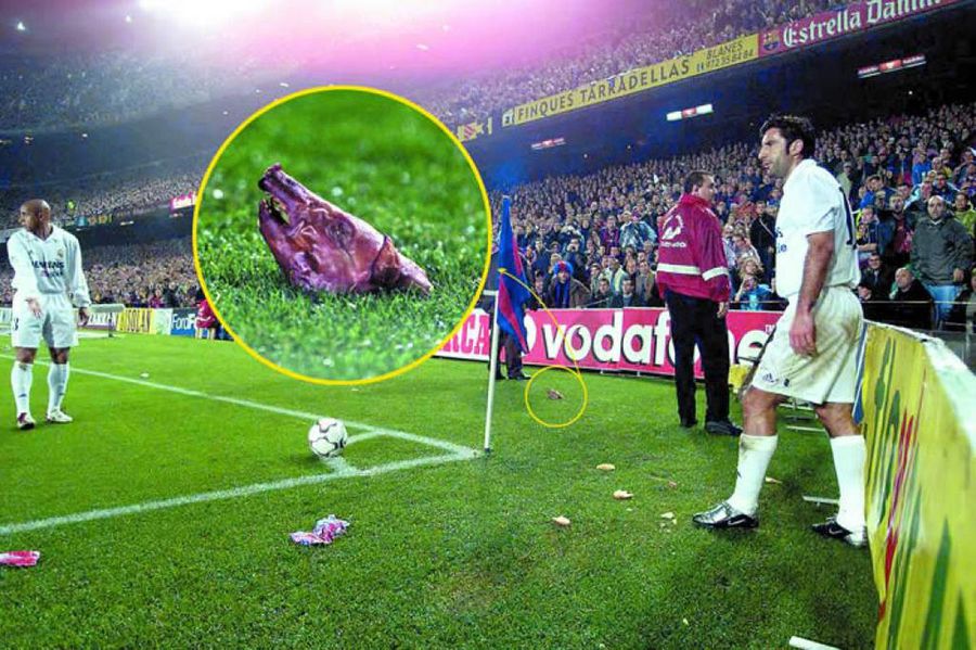 Figo s-a întors pentru prima dată după 25 de ani pe stadionul Barcelonei! Cum au reacționat fanii față de „trădătorul” atacat cu un cap de porc