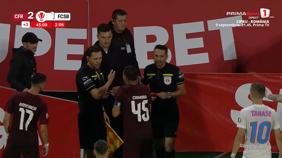 Cristi Balaj a luat cartonașul roșu în CFR Cluj - FCSB » Motivul pentru care a fost eliminat