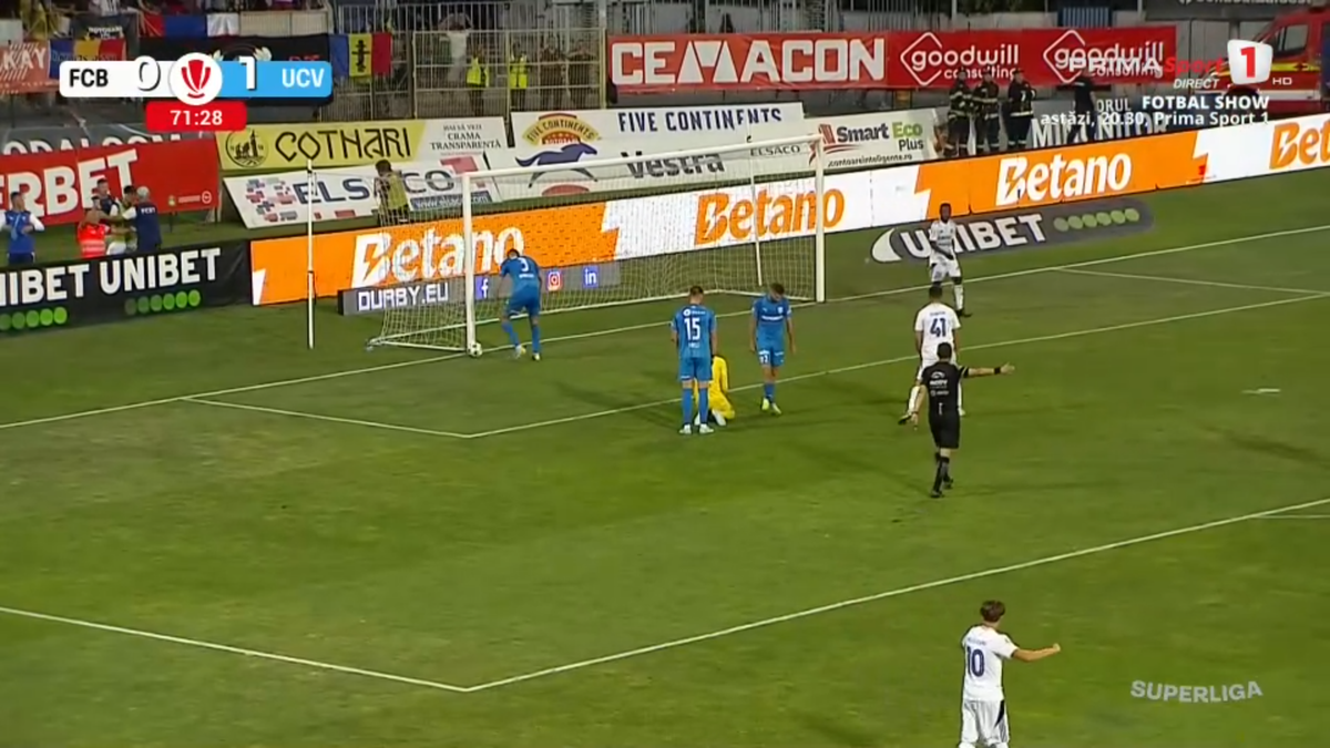 Gol Hervin Ogenda în FC Botoșani - Universitatea Craiova