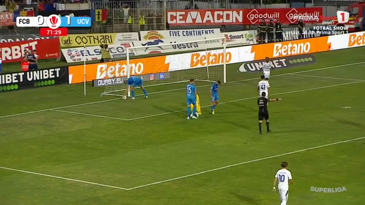 Gol Hervin Ogenda în FC Botoșani - Universitatea Craiova