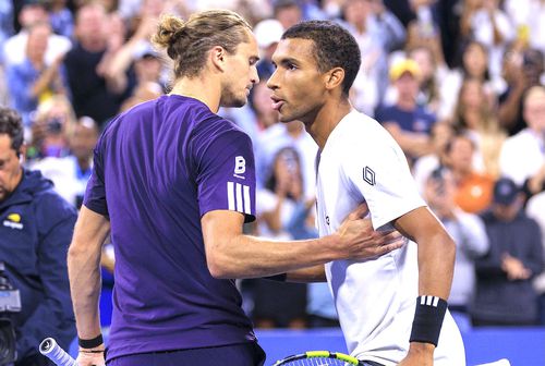 Alexander Zverev, locul 3 ATP, și-a încheiat parcursul la US Open, fiind învins în turul III de canadianul Felix Auger-Aliassime // FOTO: Imago