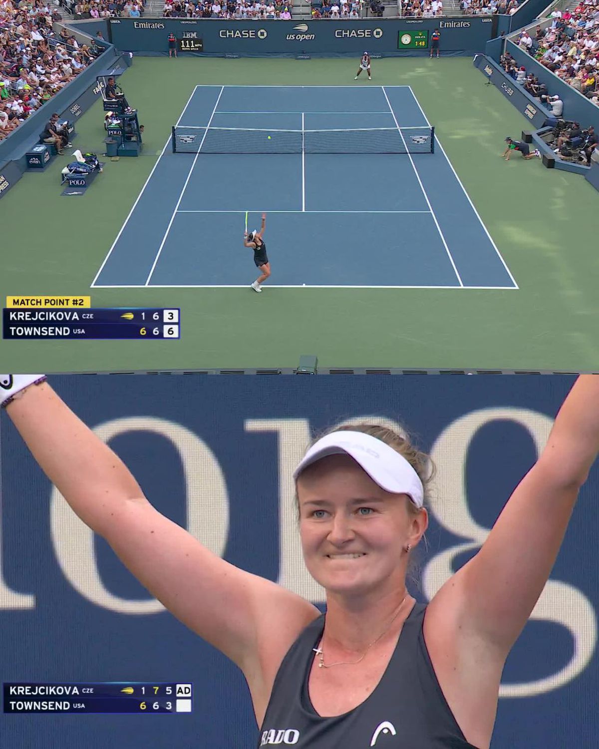 Meci EPIC în optimi la US Open » Jucătorii s-au oprit din încălzire și au urmărit tie-break-ul istoric din vestiare! 8 mingi de meci salvate