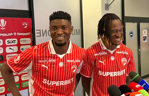 Marcatorii lui Dinamo și-au dat întâlnire la zona mixtă: „Eu sunt șeful în vestiar! Ascult Luis Gabriel”