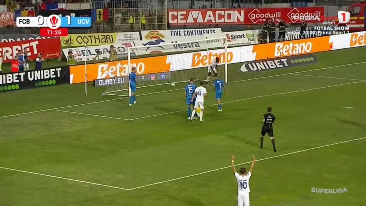 Gol Hervin Ogenda în FC Botoșani - Universitatea Craiova