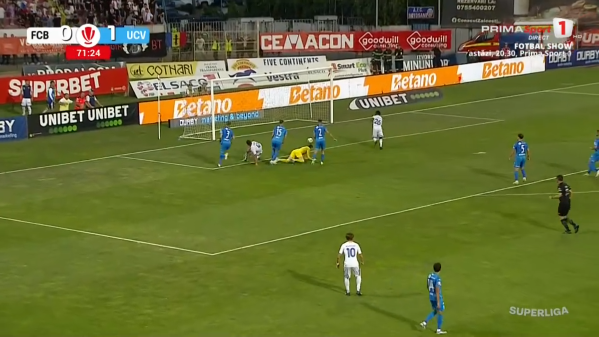 Gol Hervin Ogenda în FC Botoșani - Universitatea Craiova