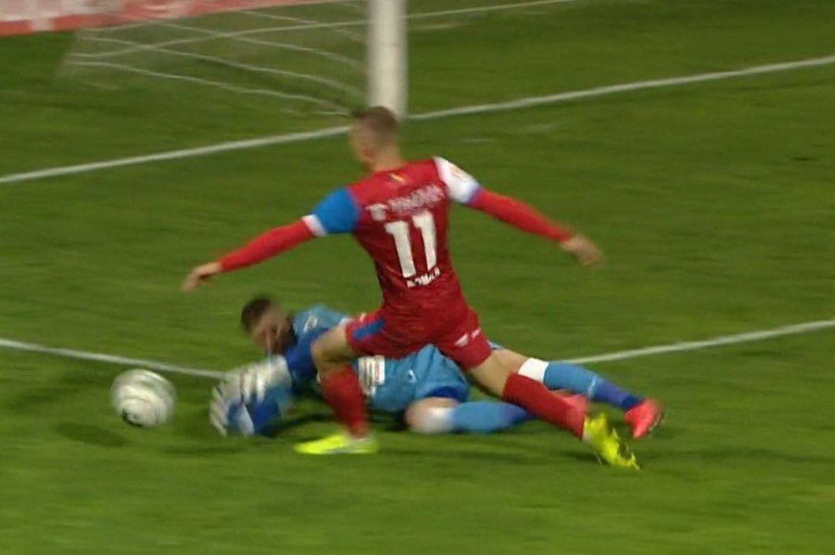 FOTO Greșeli grave de arbitraj în Liga 1! Un penalty dubios şi un gol din ofsaid