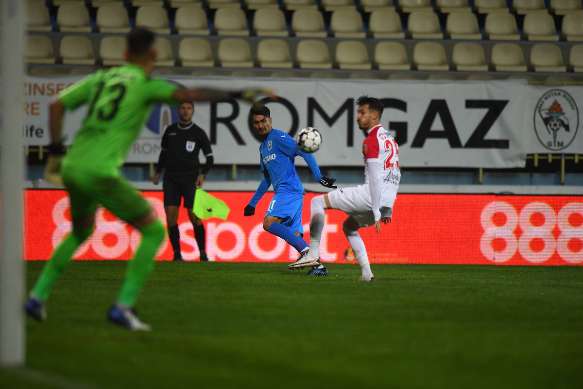 Penalty contestat de Craiova în meciul cu Hermannstadt! Marcel Bîrsan nu a stat pe gânduri