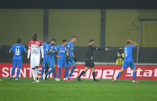 Penalty contestat de Craiova în meciul cu Hermannstadt! Marcel Bîrsan nu a stat pe gânduri