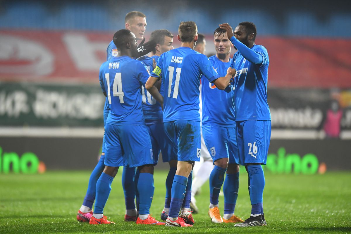 Penalty contestat de Craiova în meciul cu Hermannstadt! Marcel Bîrsan nu a stat pe gânduri