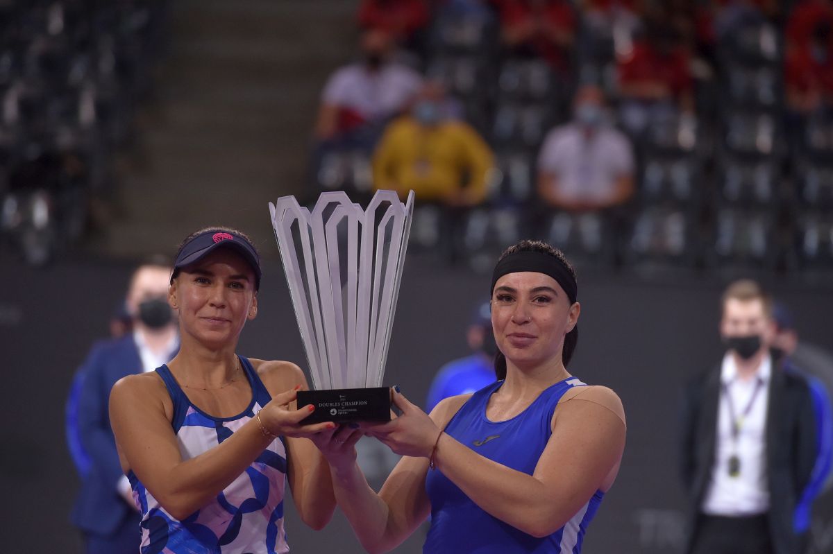FOTO Irina Bara și Ekaterine Gorgodze, finala la „dublu” la Transylvania Open 31.10.2021