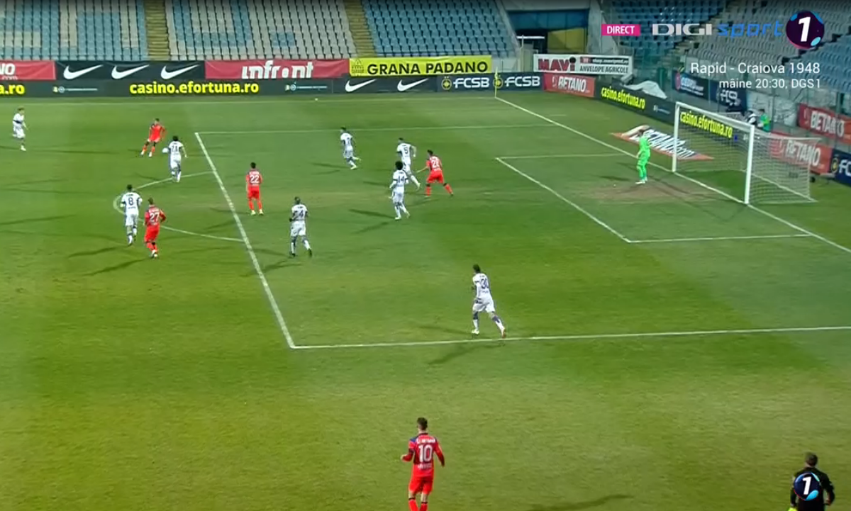 Octavian Popescu, gol în FCSB - FC Argeș