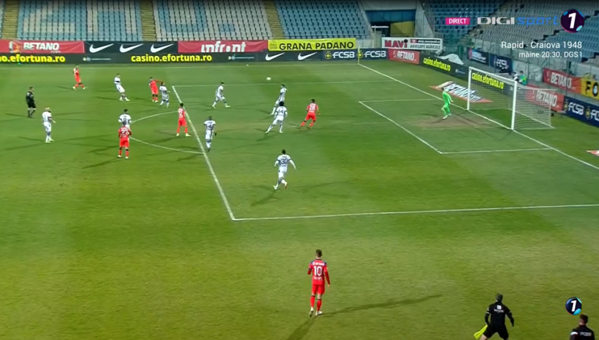 Octavian Popescu, gol în FCSB - FC Argeș