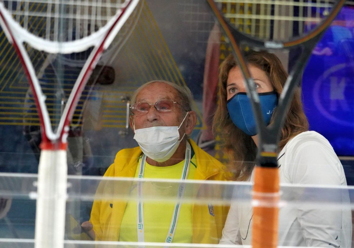 Cel mai vârstnic jucător activ l-a provocat pe Nadal » La 97 de ani, un ucrainean a făcut senzație la academia spaniolului