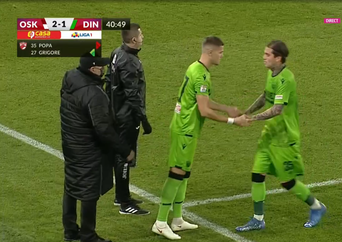 Răzvan Popa, schimbat în Sepsi - Dinamo