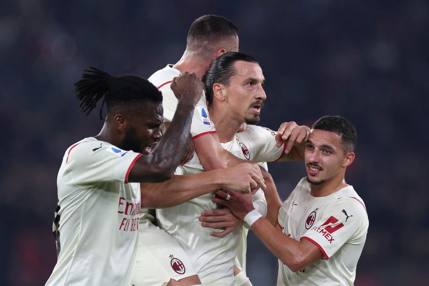 Zlatan Ibrahimovic (40 de ani) a reușit un eurogol în meciul AS Roma - AC Milan 1-2.
