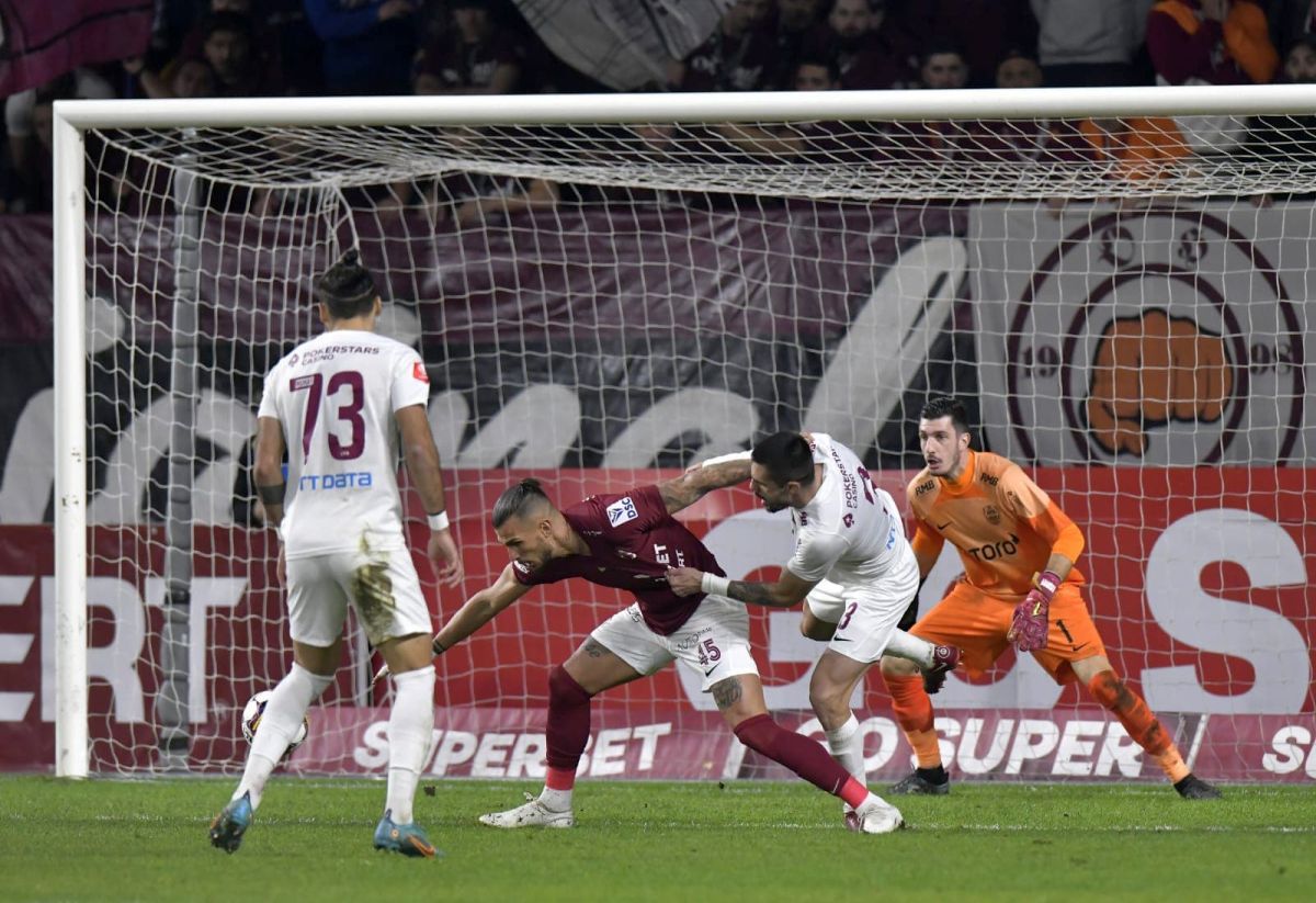 Marko Dugandzic explică faza celui de-al doilea penalty din Rapid - CFR Cluj: „Am simțit contact și am căzut”