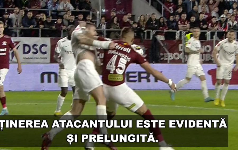 CFR Cluj prezintă 5 presupuse greșeli de arbitraj din meciul cu Rapid: „Pentru cei care au priceput mai greu”