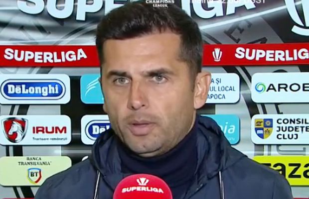 Nicolae Dică și-a făcut praf jucătorii după eșecul de la Cluj: „Au 27, 28 de ani! Să-i învăț să facă o preluare? Nu mi-a fost dat să văd așa ceva!”