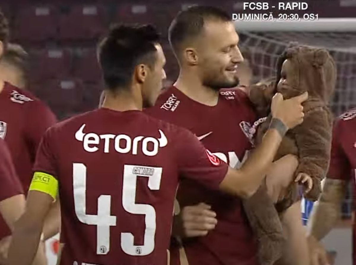 Vasile Mogoș, cu copilul la CFR Cluj - Farul