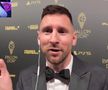 Lionel Messi, dialog spectaculos cu Ibai Llanos la gala Balonului de Aur 2023
