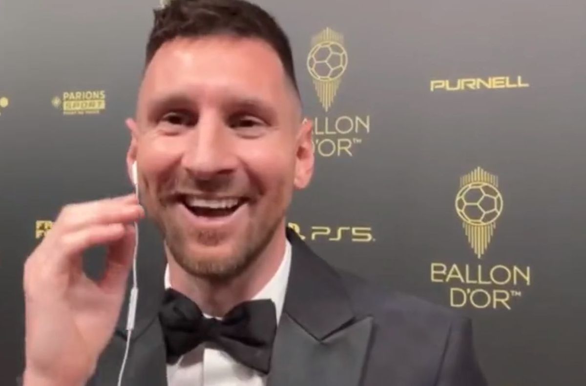Lionel Messi, dialog spectaculos cu Ibai Llanos la gala Balonului de Aur 2023