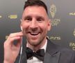 Lionel Messi, dialog spectaculos cu Ibai Llanos la gala Balonului de Aur 2023