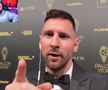 Lionel Messi, dialog spectaculos cu Ibai Llanos la gala Balonului de Aur 2023