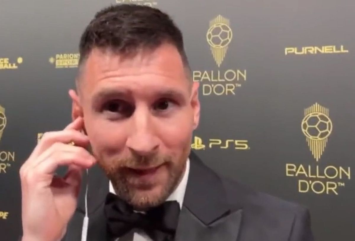 Lionel Messi, dialog spectaculos cu Ibai Llanos la gala Balonului de Aur 2023