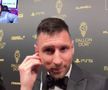 Lionel Messi, dialog spectaculos cu Ibai Llanos la gala Balonului de Aur 2023