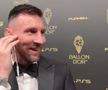 Lionel Messi, dialog spectaculos cu Ibai Llanos la gala Balonului de Aur 2023