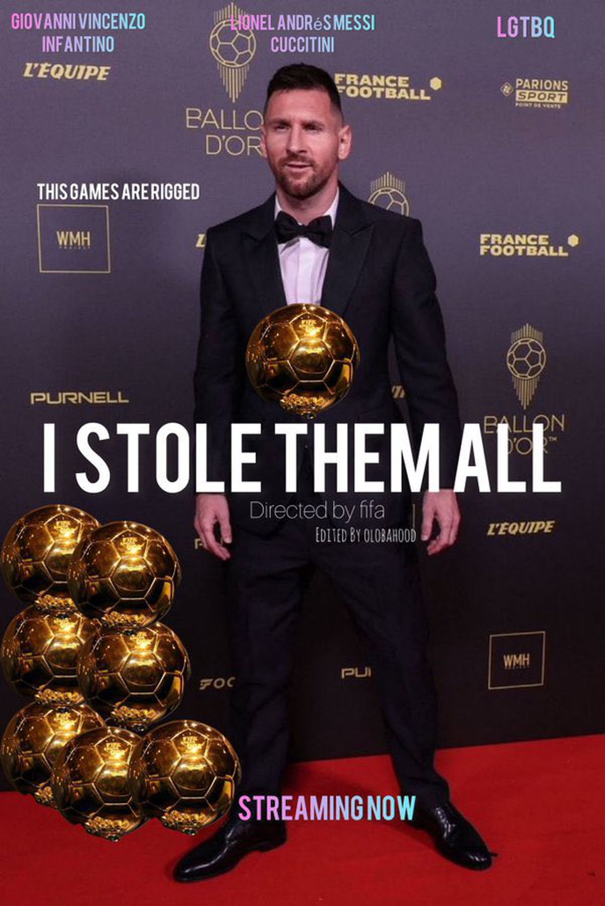 Balonul de Aur 2023 - Lionel Messi - meme
