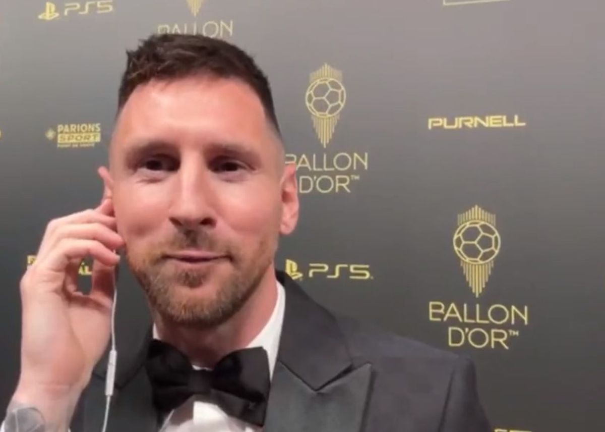 Lionel Messi, dialog spectaculos cu Ibai Llanos la gala Balonului de Aur 2023