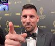 Lionel Messi, dialog spectaculos cu Ibai Llanos la gala Balonului de Aur 2023