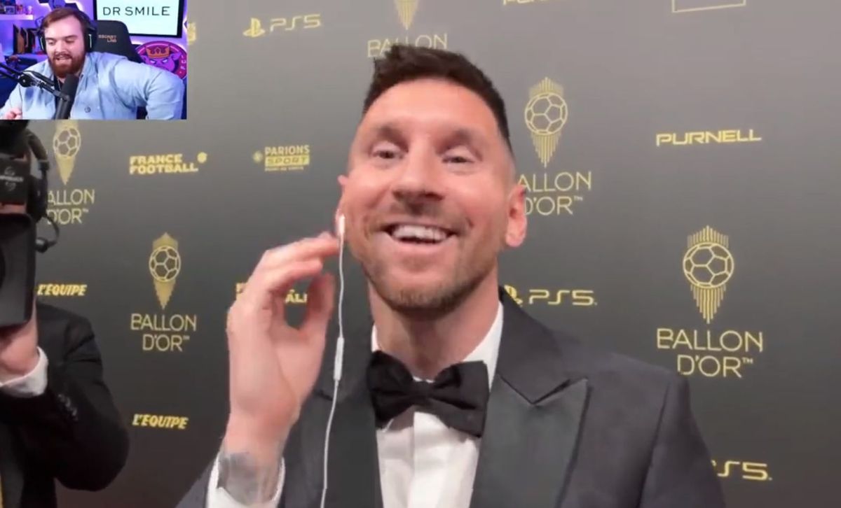 Lionel Messi, dialog spectaculos cu Ibai Llanos la gala Balonului de Aur 2023