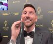 Lionel Messi, dialog spectaculos cu Ibai Llanos la gala Balonului de Aur 2023