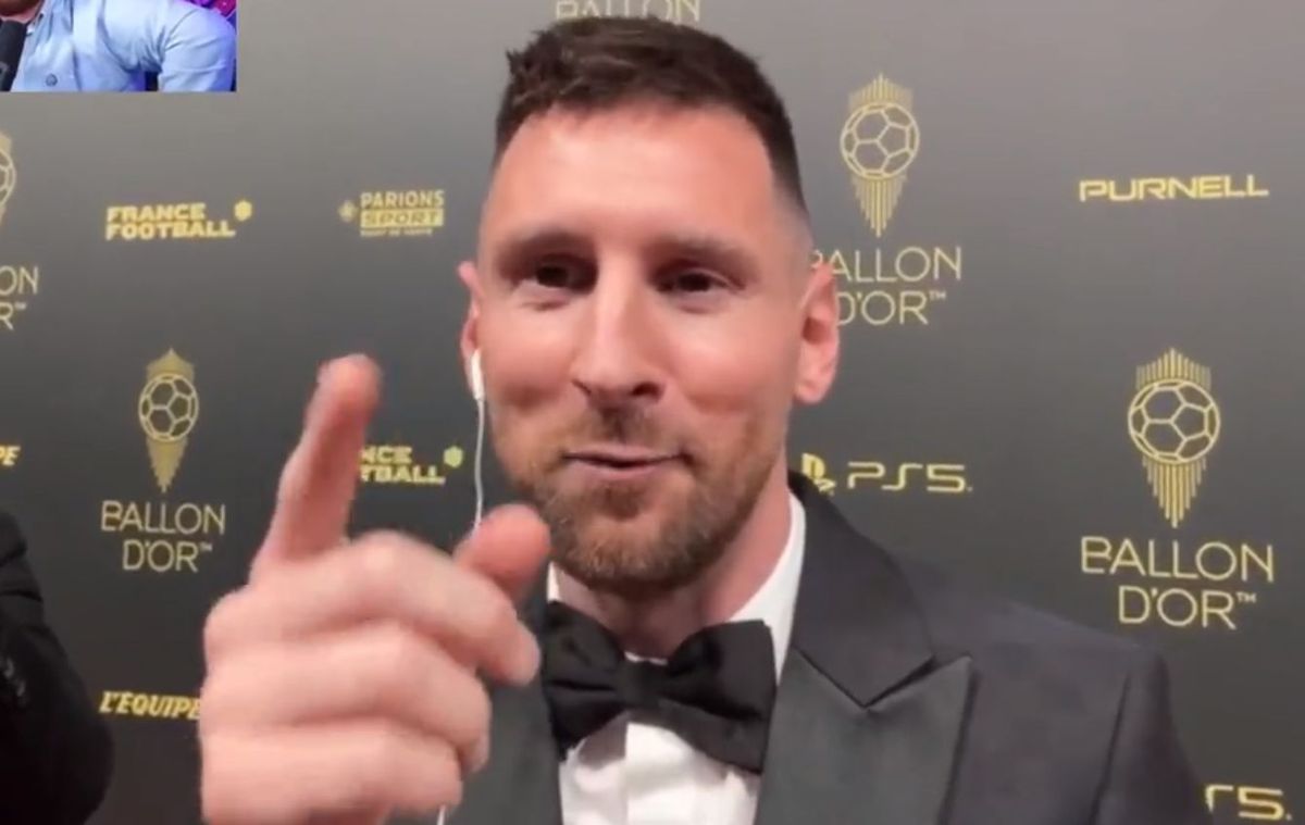 Lionel Messi, dialog spectaculos cu Ibai Llanos la gala Balonului de Aur 2023