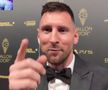 Lionel Messi, dialog spectaculos cu Ibai Llanos la gala Balonului de Aur 2023